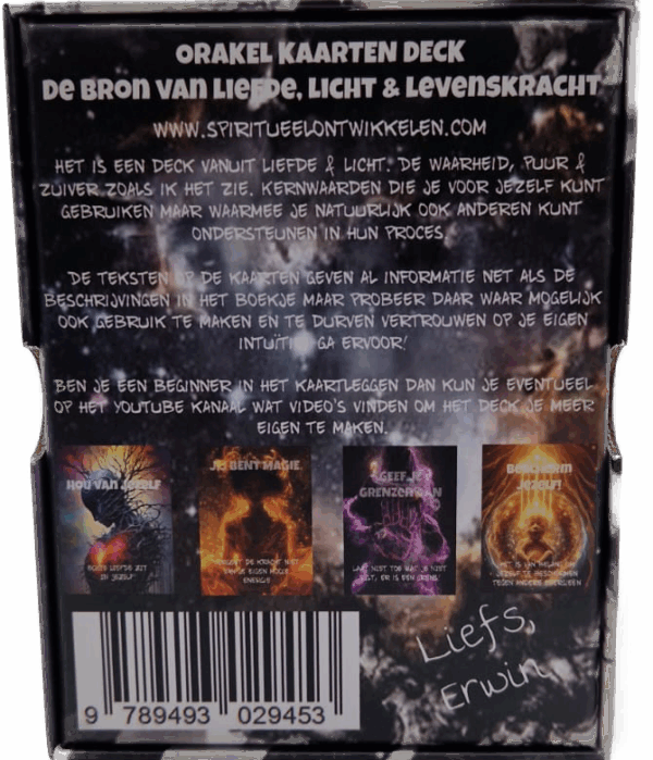 Orakel kaarten deck: De Bron van Liefde, Licht & Levenskracht - Afbeelding 3